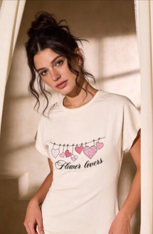 CHARM Lace-Trim Sleep Shirt - Image 9